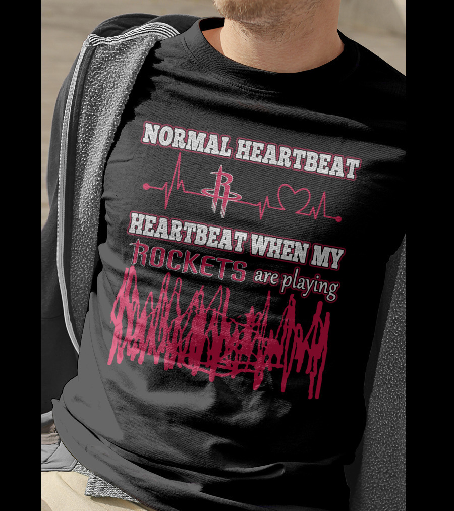 Normal Heartbeat Heartbeat When My Rockets Are Playing T-Shirt
