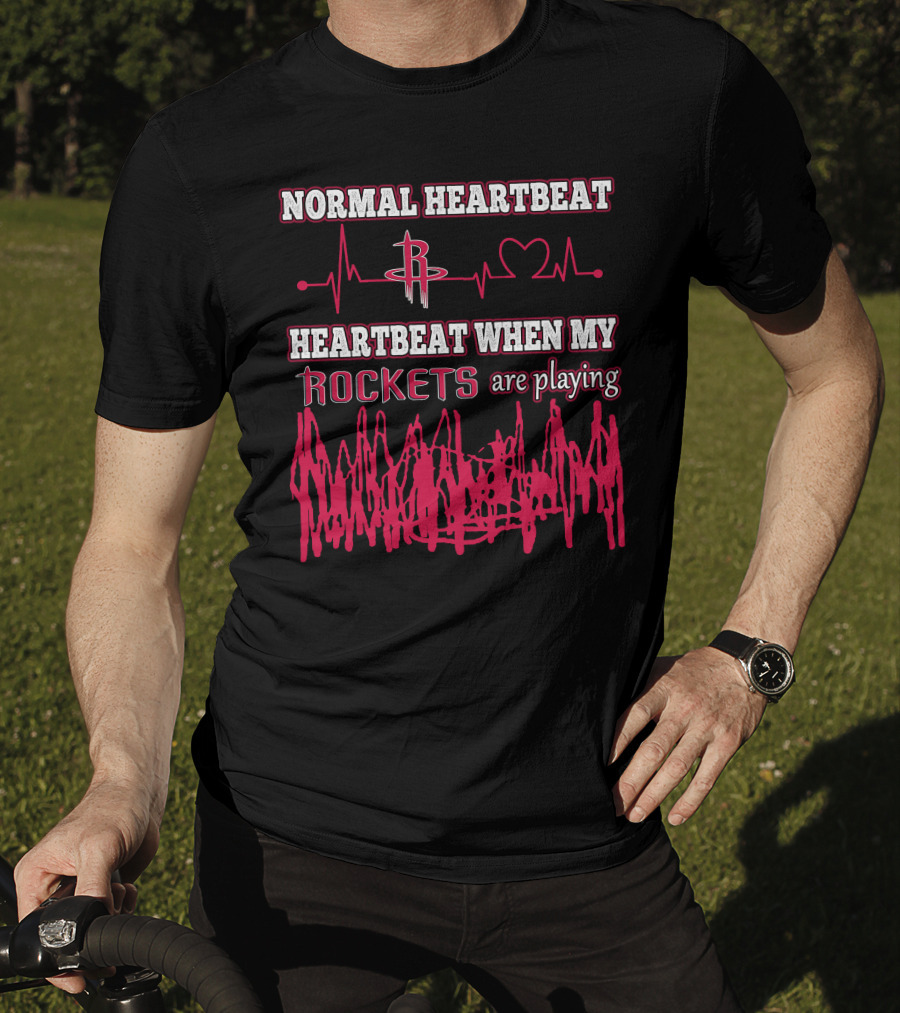 Normal Heartbeat Heartbeat When My Rockets Are Playing T-Shirt