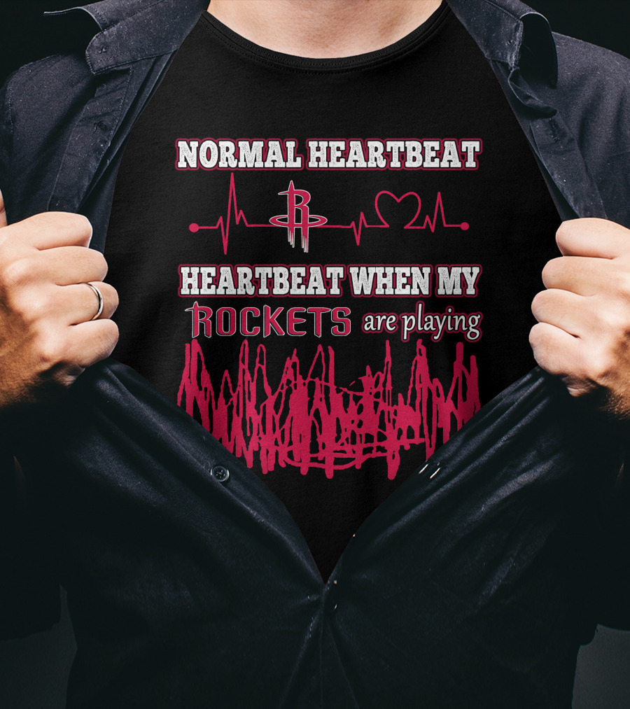 Normal Heartbeat Heartbeat When My Rockets Are Playing T-Shirt