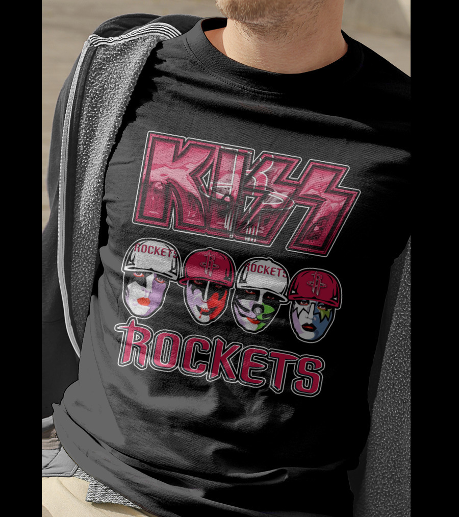 KISS Houston Rockets Faces T-Shirt