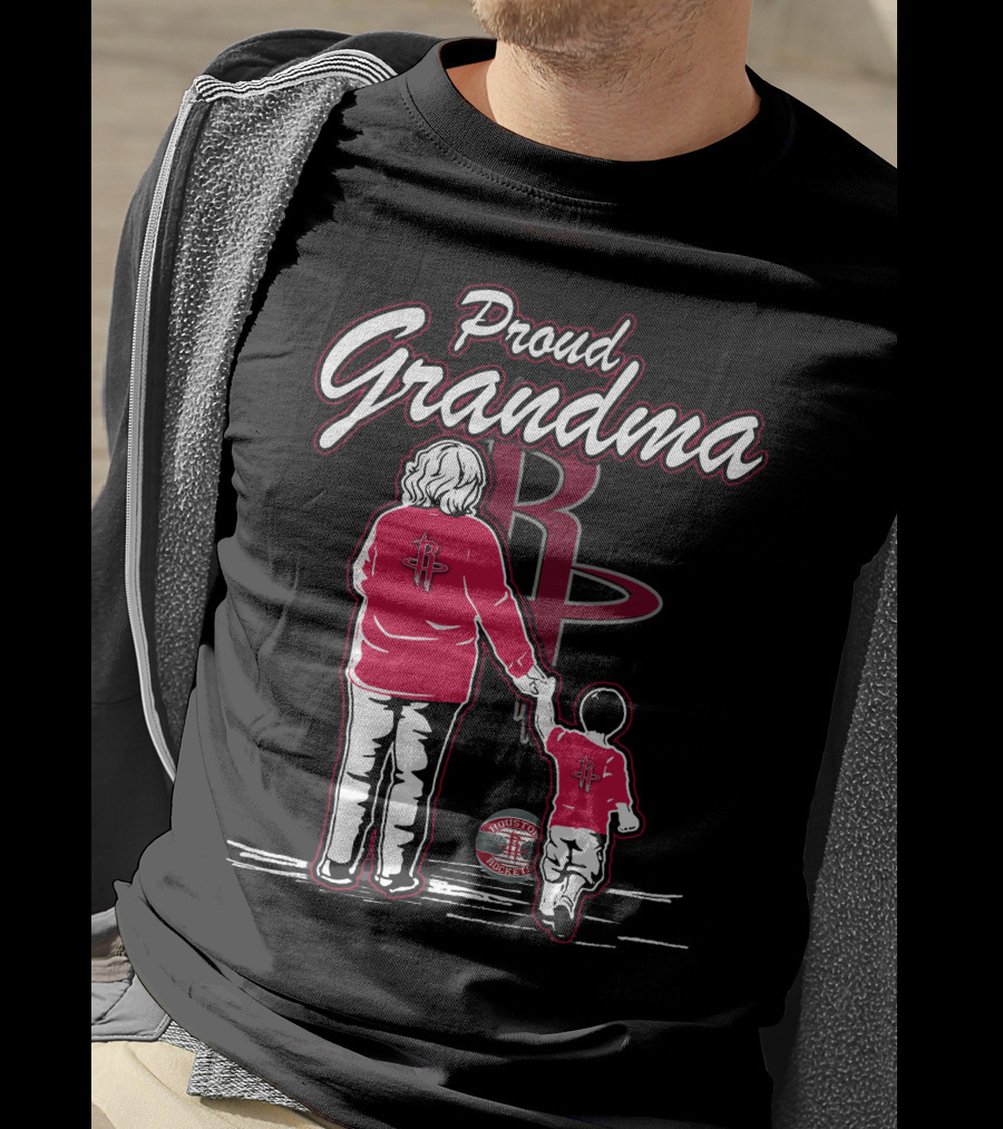 Proud Grandma Houston Rockets Family Fan T-Shirt
