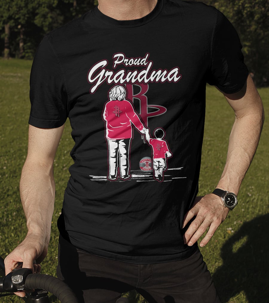 Proud Grandma Houston Rockets Family Fan T-Shirt