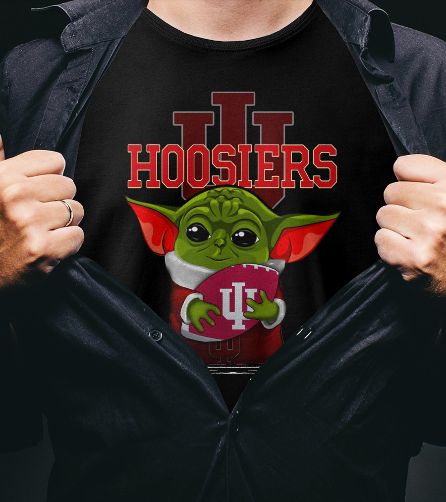 Yoda Hoosiers Indiana IU Football T-Shirt