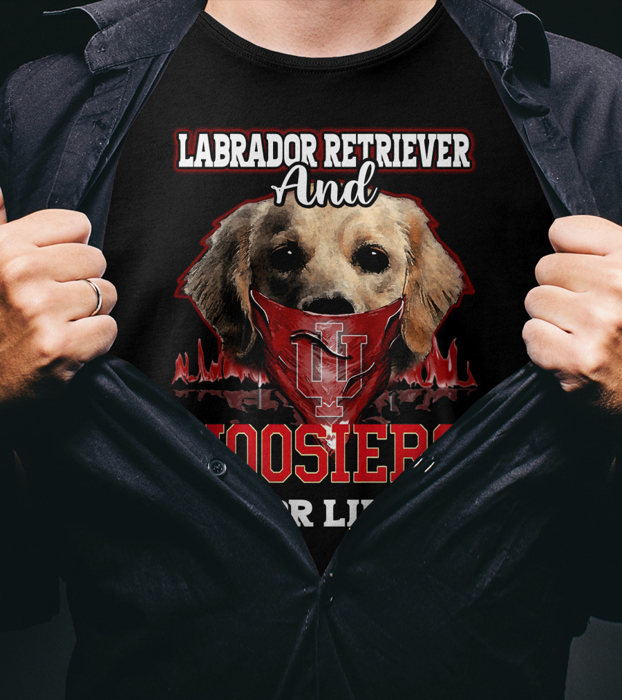 Labrador Retriever And Hoosiers For Life T-Shirt