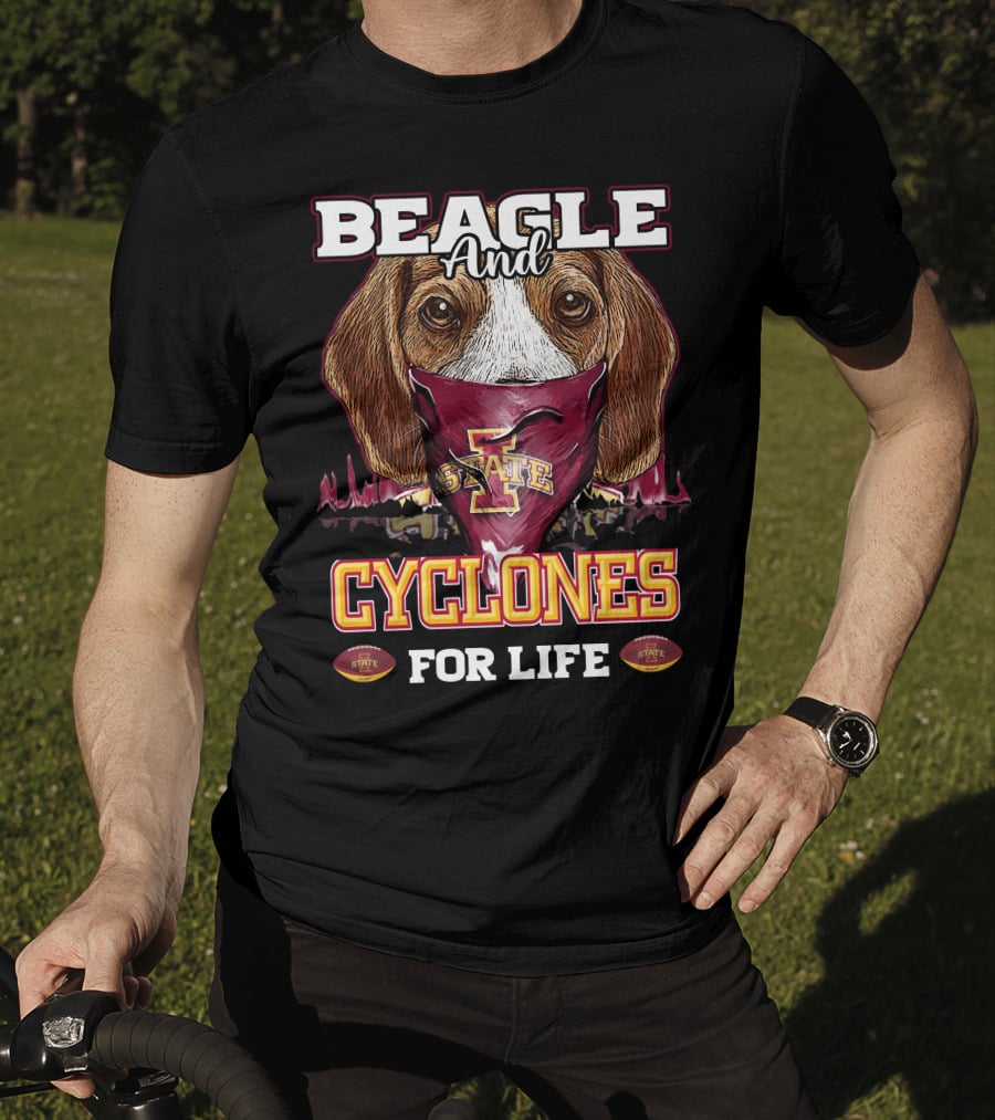 Beagle And Iowa State Cyclones For Life T-Shirt