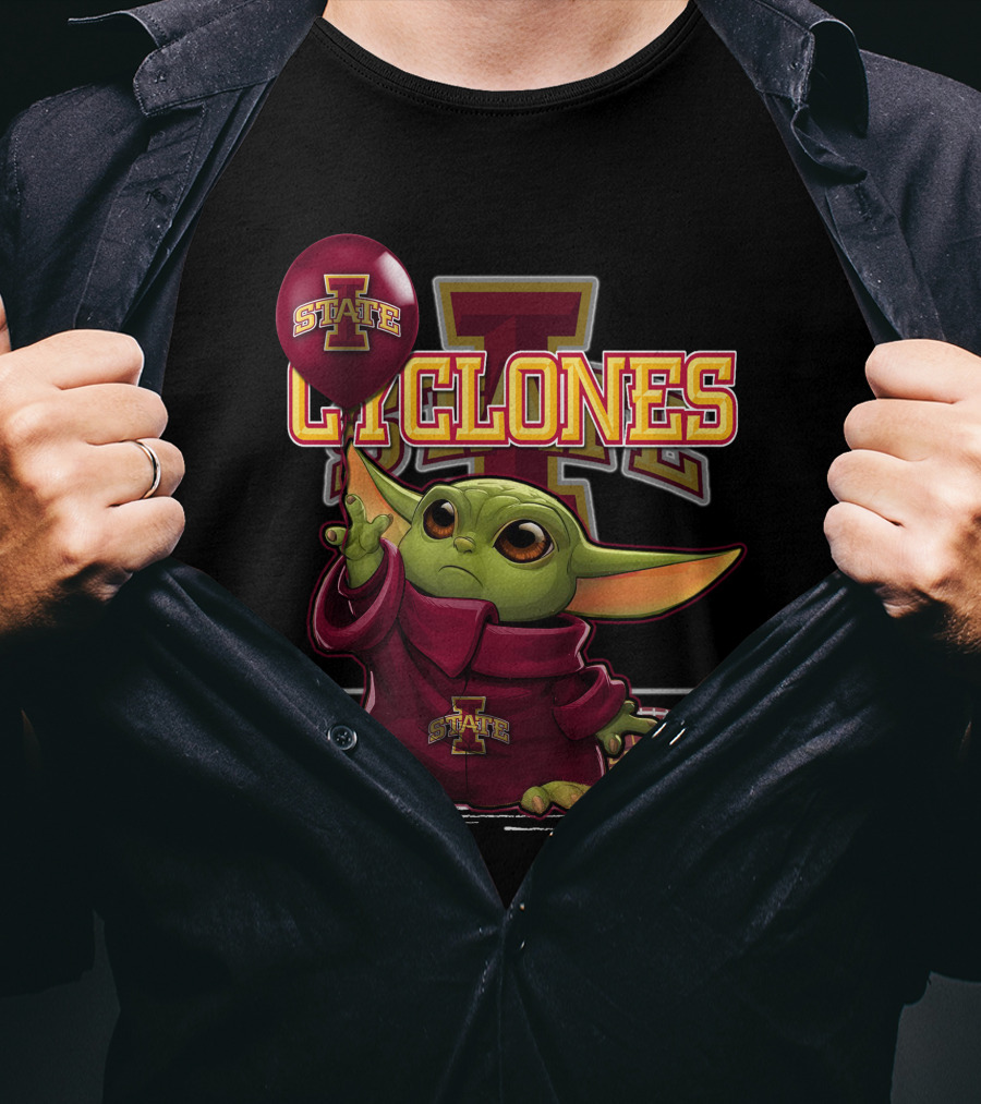 Yoda Iowa State Cyclones Football Fan Gear T-Shirt