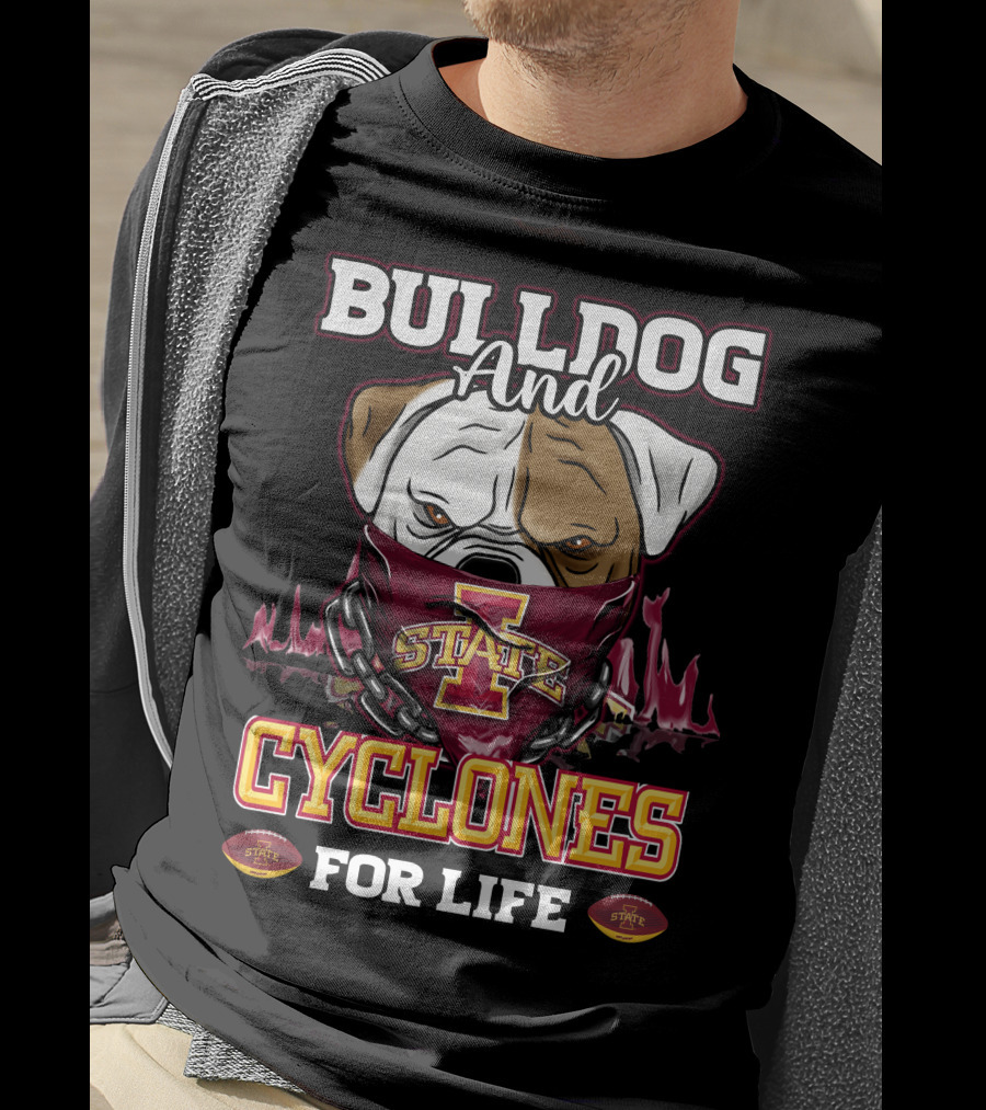 Bulldog And Cyclones For Life State T-Shirt