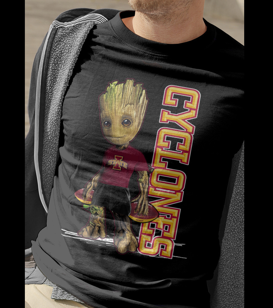 Groot Iowa State Cyclones Marvel Character Crossover T-Shirt