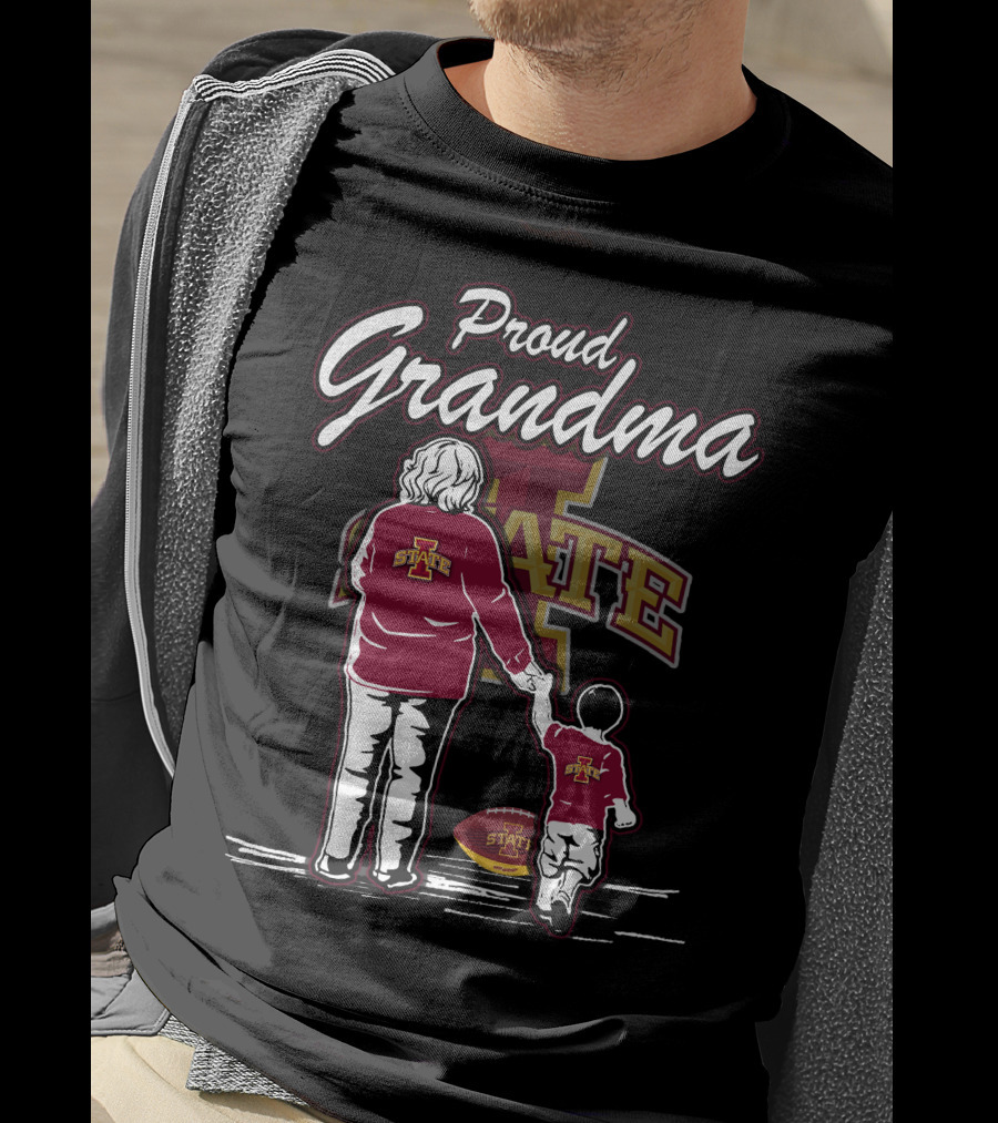 Proud Grandma Iowa State Cyclones Football Family T-Shirt
