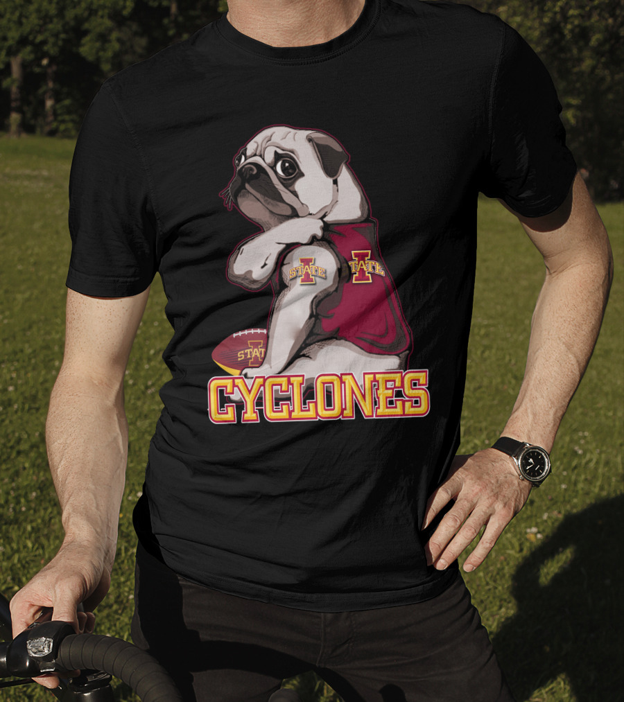 Pug Iowa State Cyclones Football Mascot T-Shirt