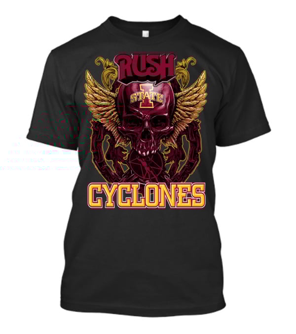 Rush Iowa State Cyclones Skull Wings T-Shirt