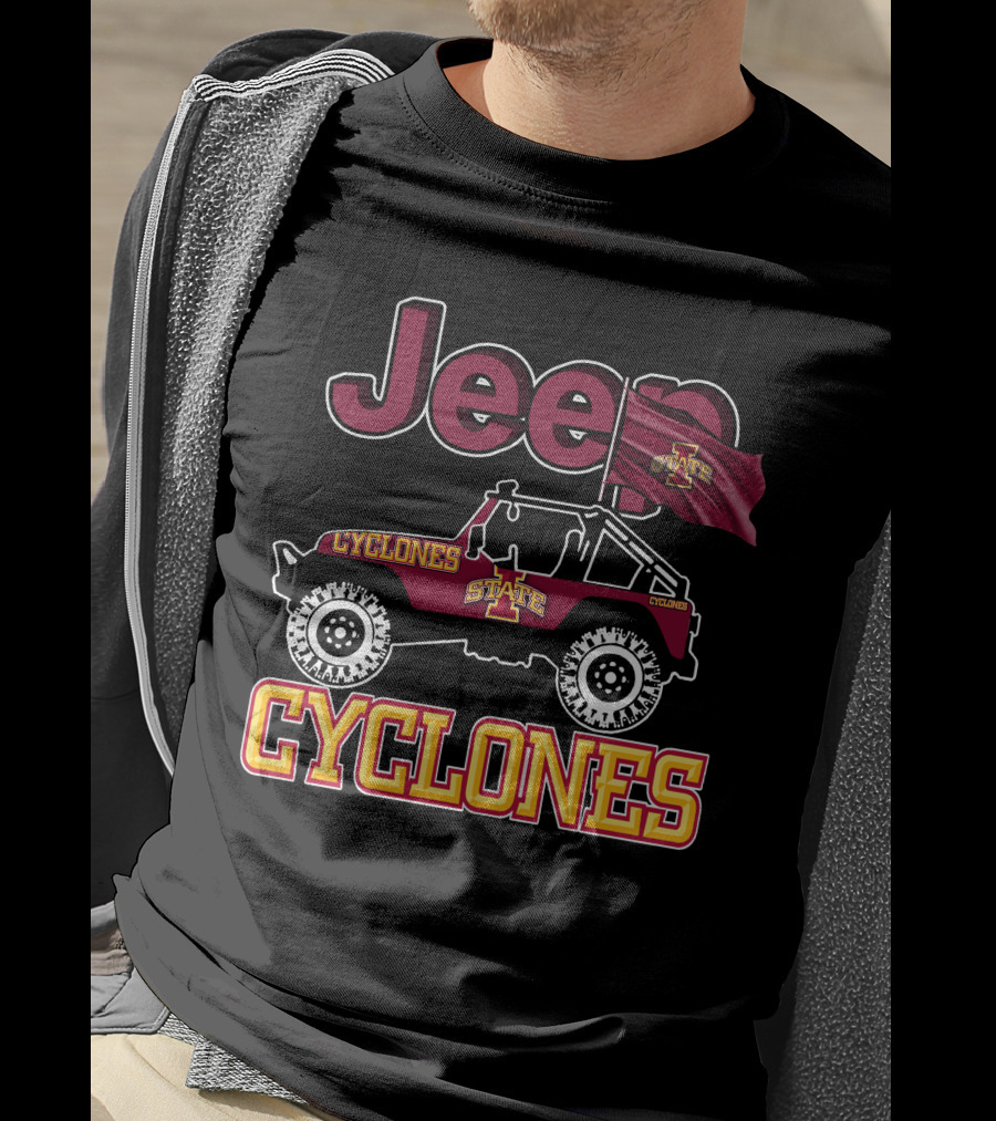 Jeep Iowa State Cyclones State Cyclones Jeep Cyclones T-Shirt
