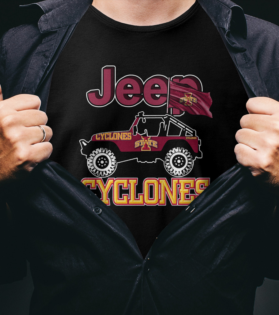Jeep Iowa State Cyclones State Cyclones Jeep Cyclones T-Shirt