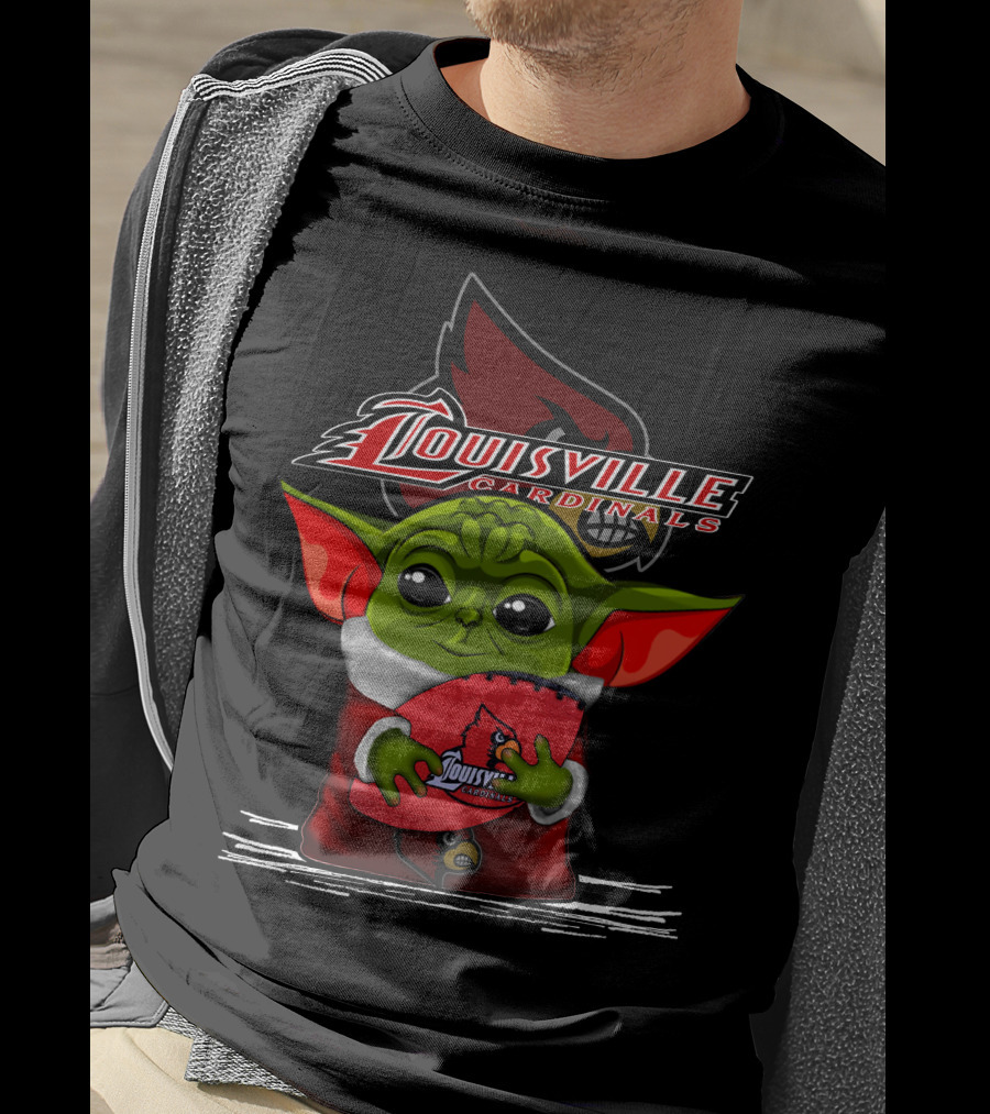 Louisville Cardinals Yoda Football Fan T-Shirt