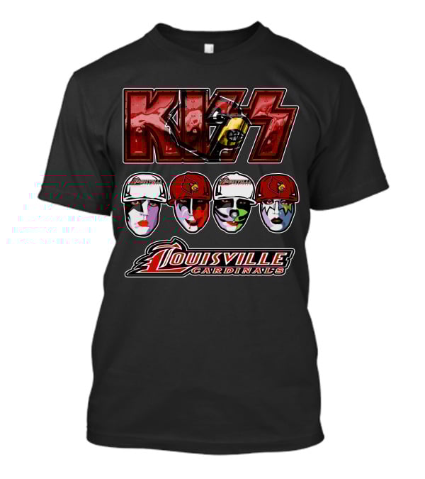 KISS Louisville Cardinals Faces T-Shirt