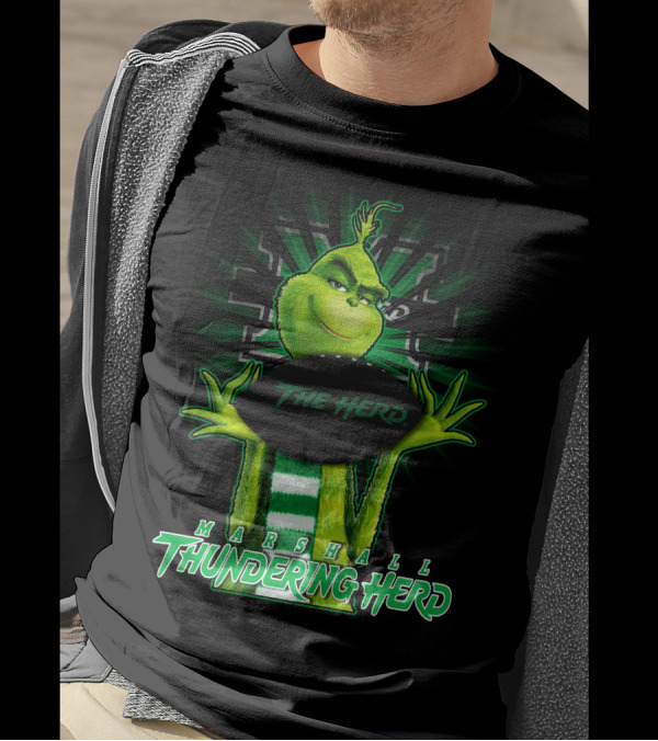 Marshall Thundering Herd Grinch The Herd T-Shirt