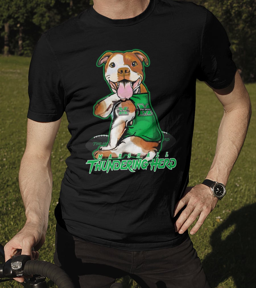 Marshall Thundering Herd Pittbull Mascot T-Shirt