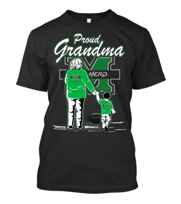 Proud Grandma Marshall Thundering Herd Family Football The Herd T-Shirt