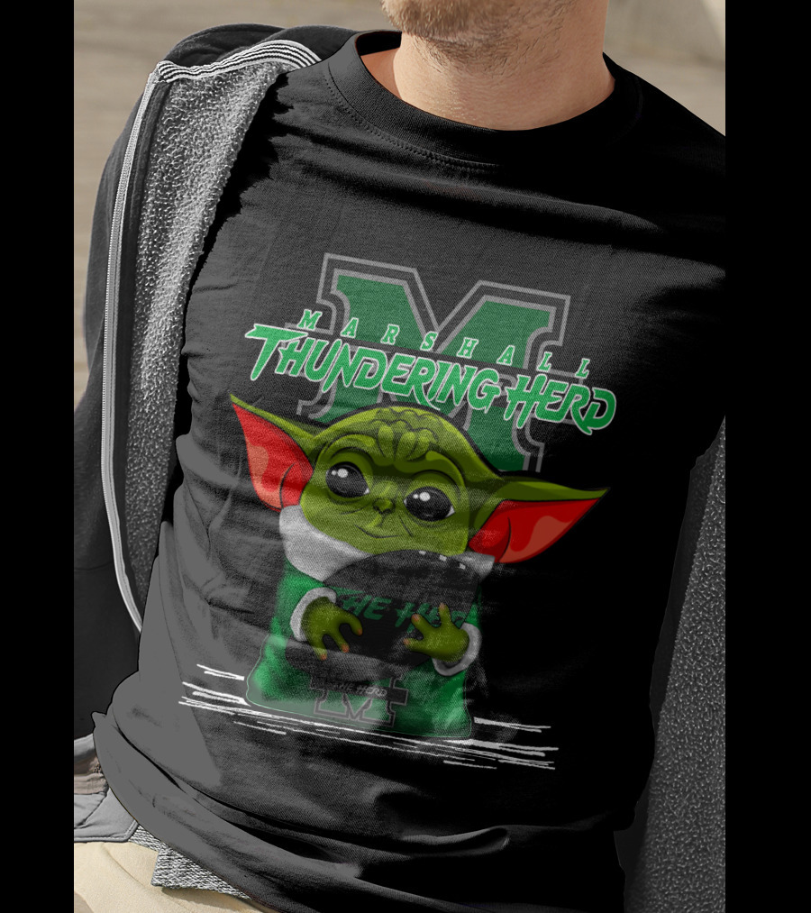 Marshall Thundering Herd Yoda The Herd T-Shirt