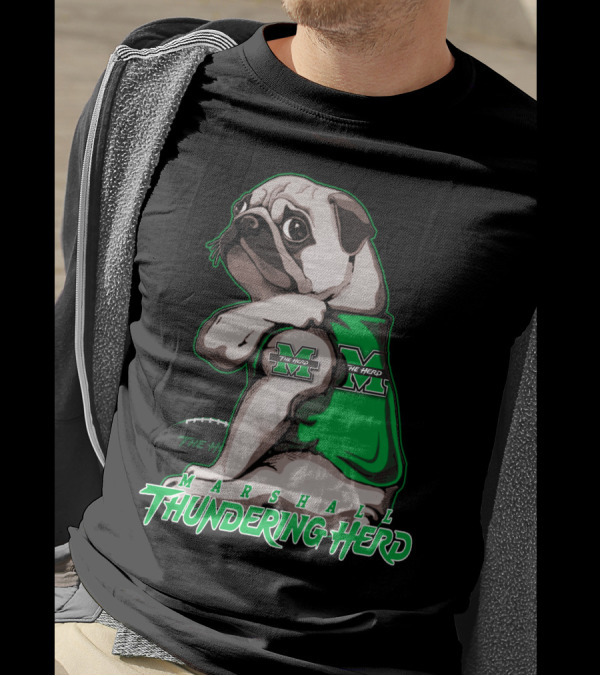 Marshall Thundering Herd Pug Mascot The Herd T-Shirt