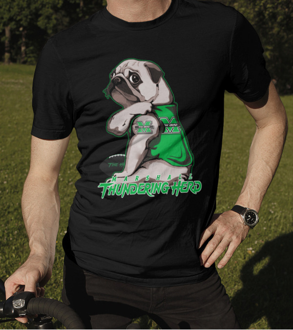 Marshall Thundering Herd Pug Mascot The Herd T-Shirt