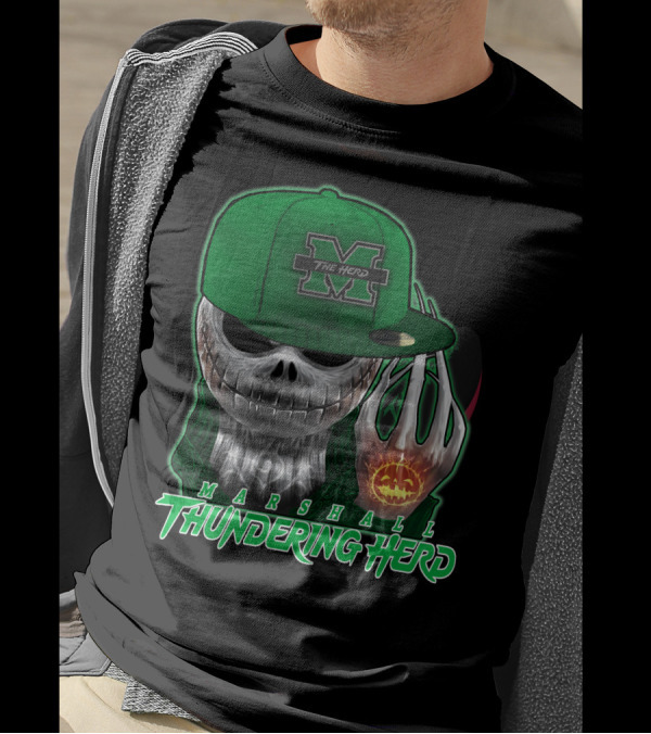 Marshall Thundering Herd Jackskull The Herd T-Shirt