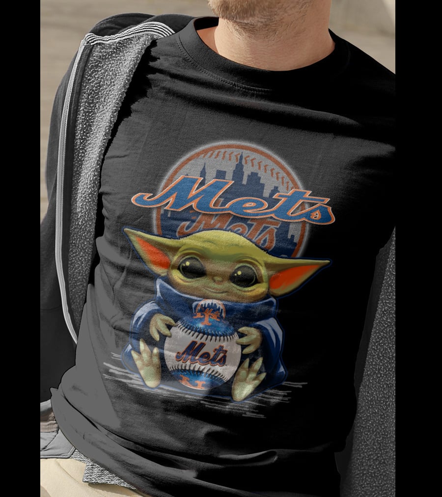 Mets Yoda Baseball Fan T-Shirt