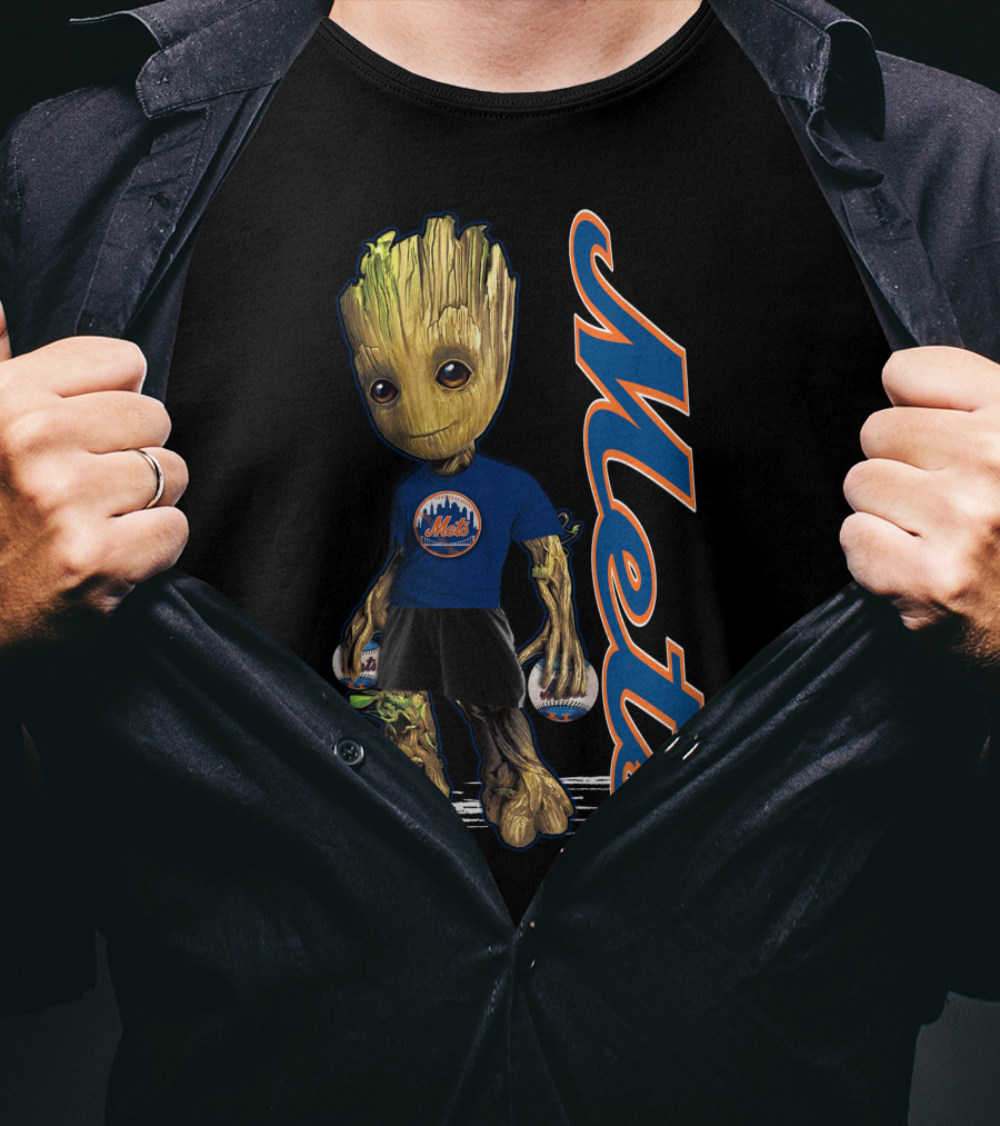 Groot Mets Baseball Fan New York Mets T-Shirt
