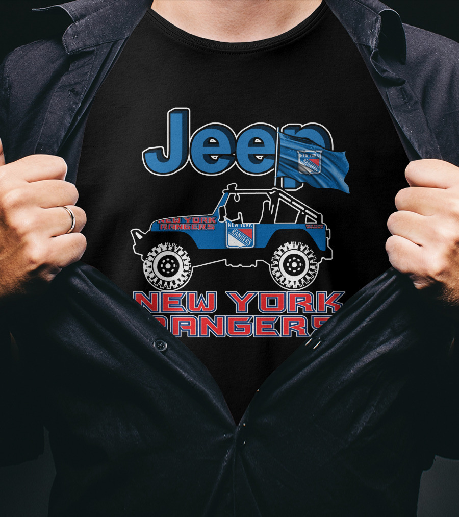 Jeep New York Rangers Off-Road Adventure Fan Gear T-Shirt