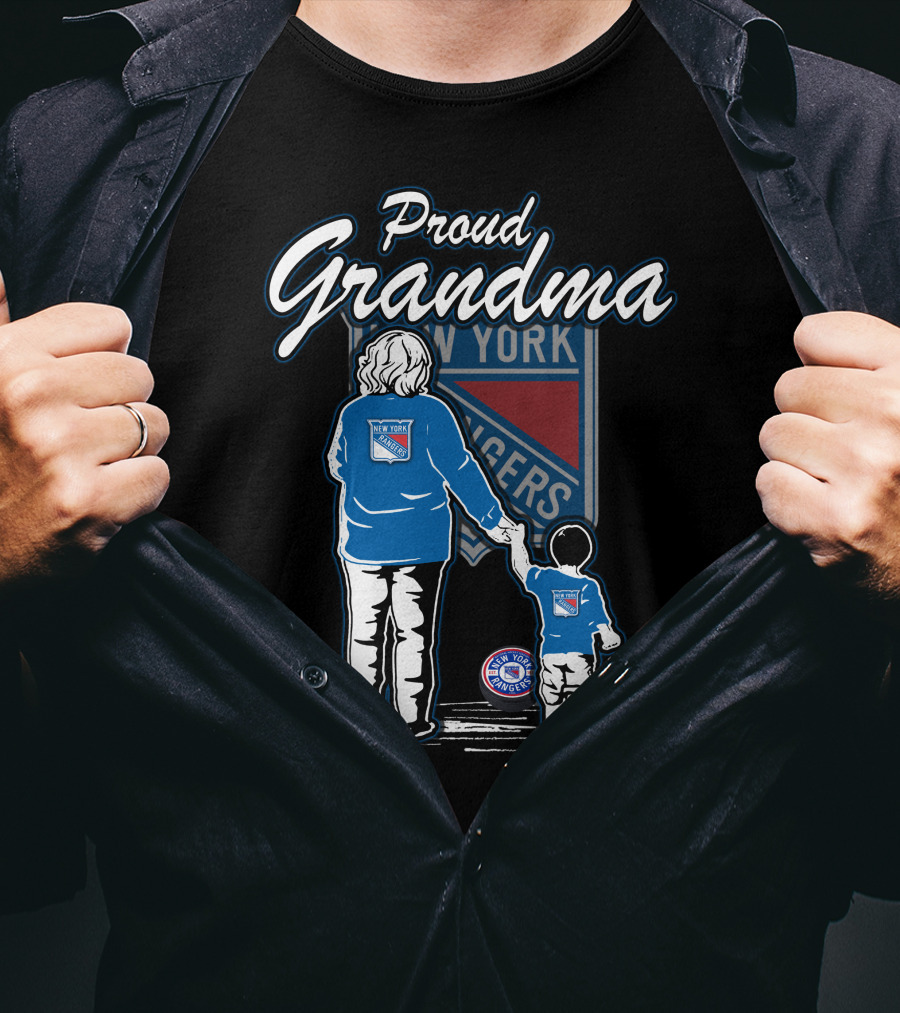Proud Grandma New York Rangers Hockey T-Shirt