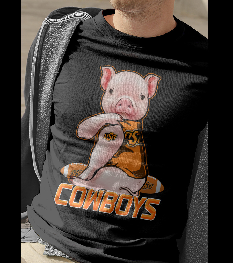 OSU Pig Cowboys Football Oklahoma State T-Shirt