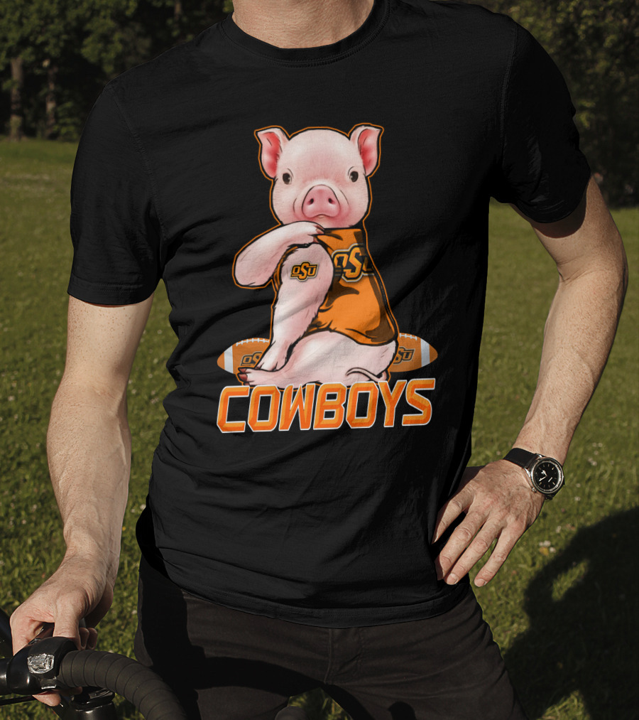OSU Pig Cowboys Football Oklahoma State T-Shirt