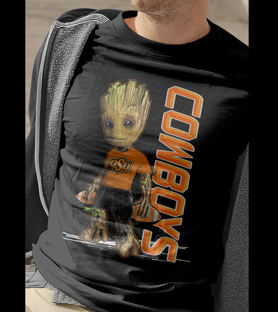 Groot OSU Cowboys Football Fan T-Shirt