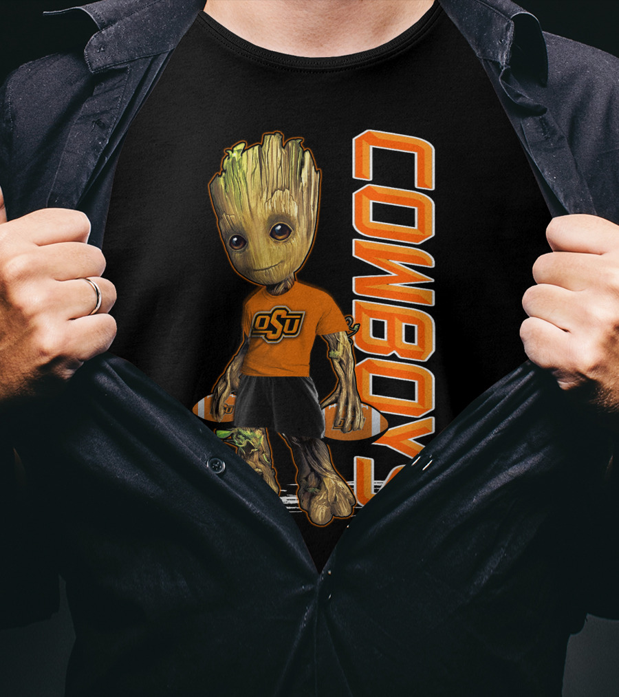 Groot OSU Cowboys Football Fan T-Shirt