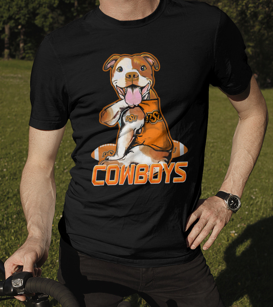 Pittbull OSU Cowboys Football Team Spirit T-Shirt