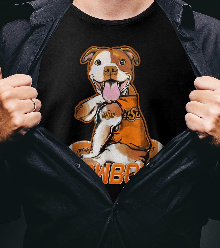 Pittbull OSU Cowboys Football Team Spirit T-Shirt