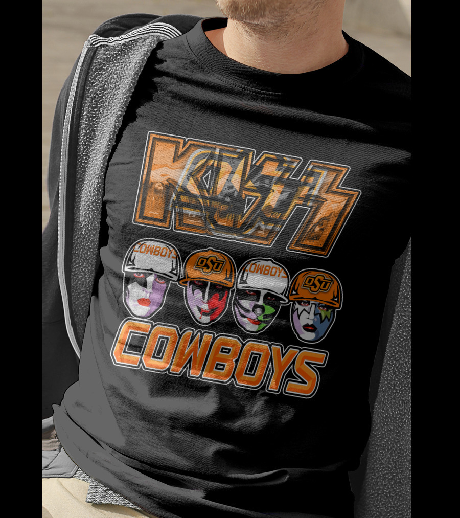 KISS Oklahoma State Cowboys OSU Fan T-Shirt