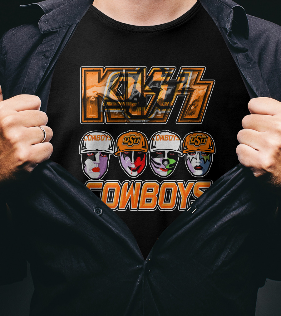 KISS Oklahoma State Cowboys OSU Fan T-Shirt