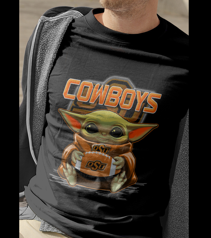 Cowboys OSU Yoda Holding Oklahoma State Football T-Shirt