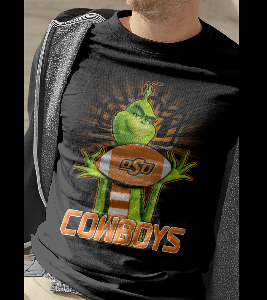 Grinch OSU Football Cowboys T-Shirt