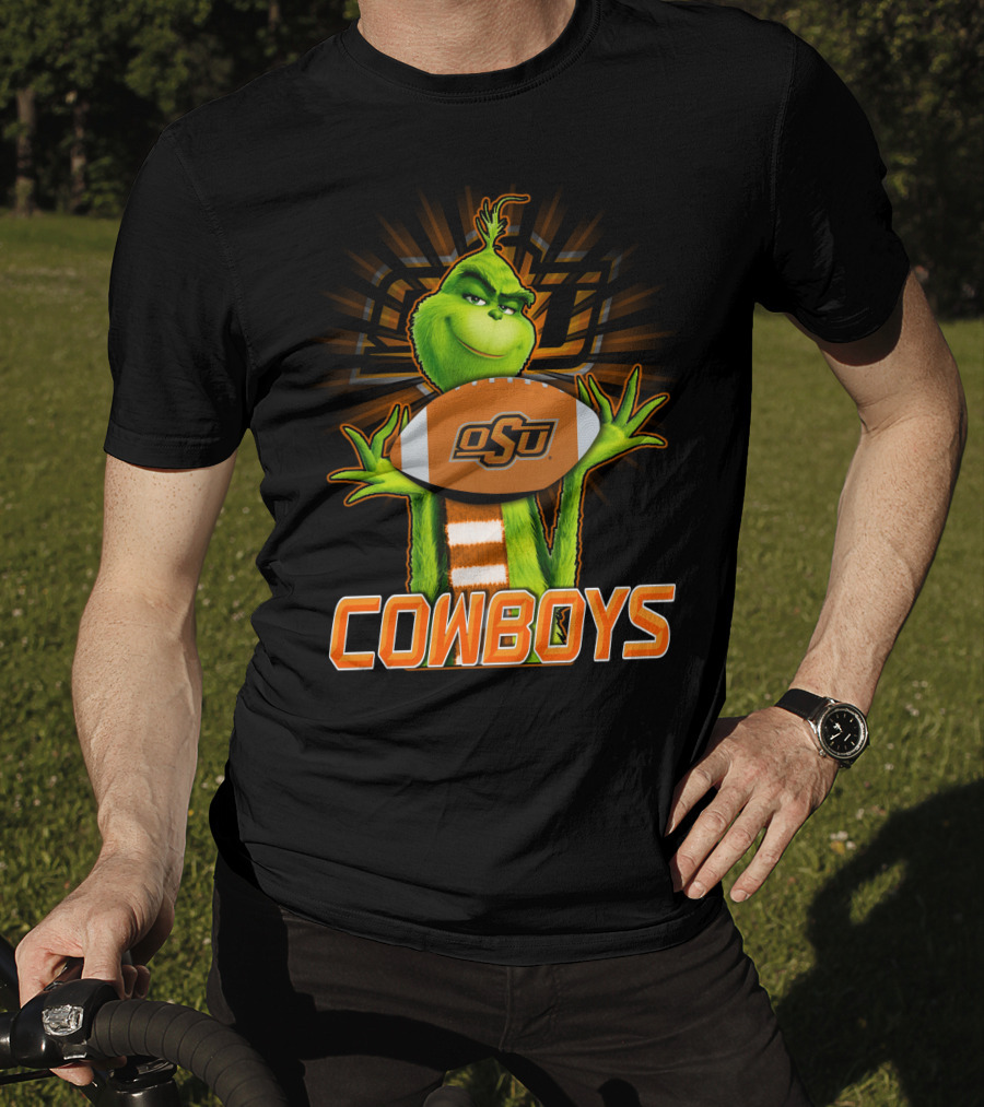 Grinch OSU Football Cowboys T-Shirt