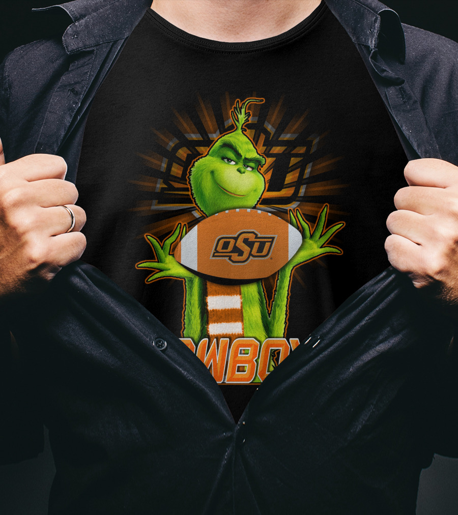 Grinch OSU Football Cowboys T-Shirt