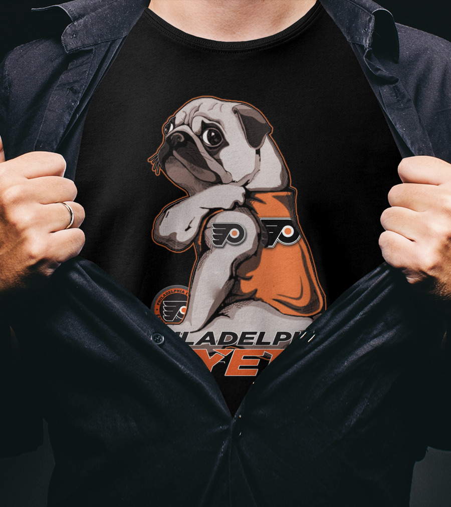 Philadelphia Flyers Pug Mascot T-Shirt