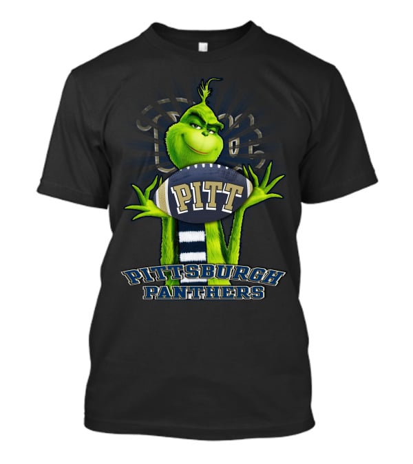 Grinch Holding Pitt Football Pittsburgh Panthers T-Shirt