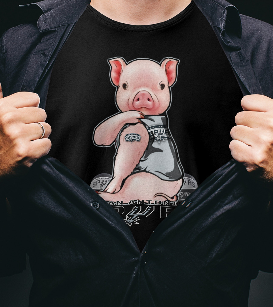 San Antonio Spurs Pig With Spurs T-Shirt