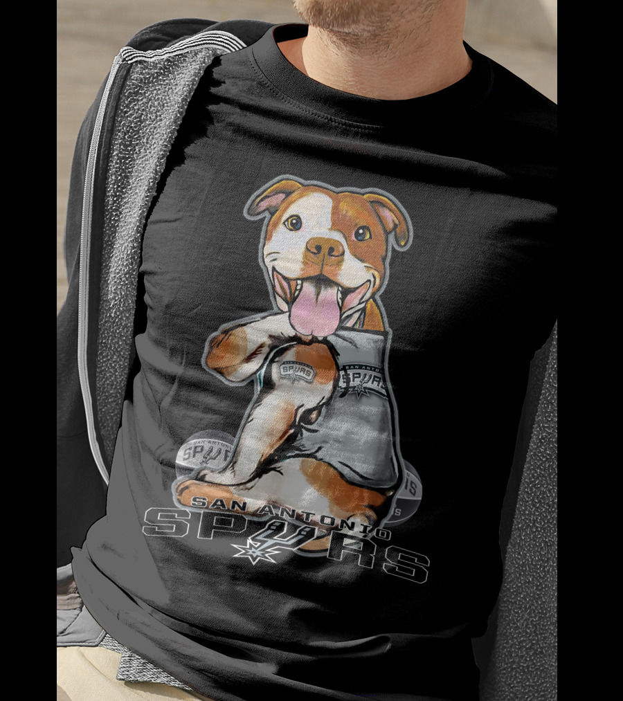 Pittbull San Antonio Spurs Team Spirit T-Shirt