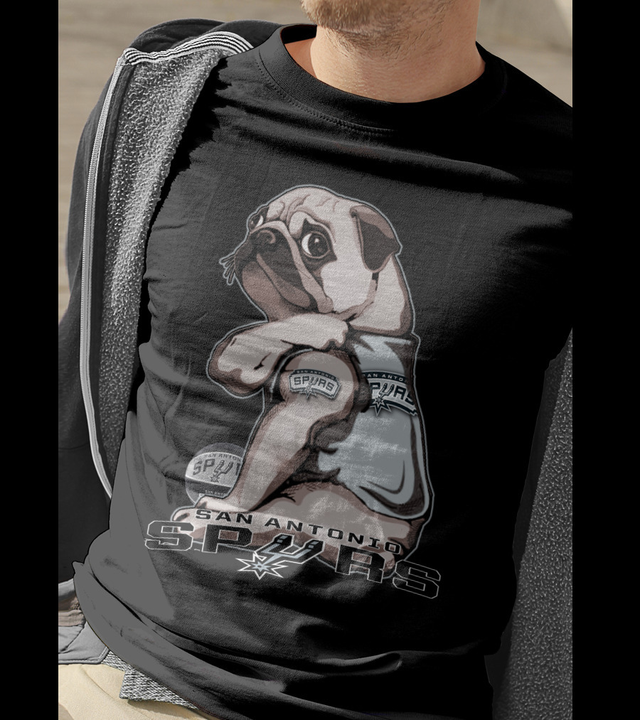 San Antonio Spurs Pug T-Shirt