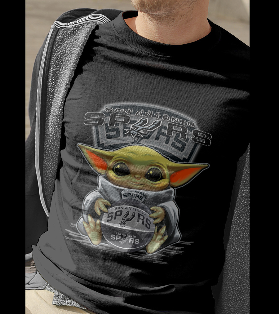 San Antonio Spurs Yoda Spurs Ball T-Shirt