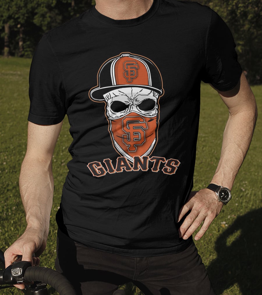 San Francisco Giants Skull Hat Bandana T-Shirt