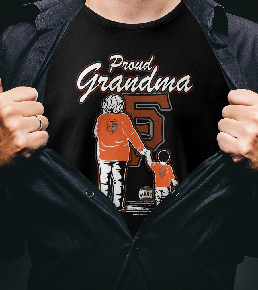 Proud Grandma San Francisco Giants Family Fan Legacy T-Shirt